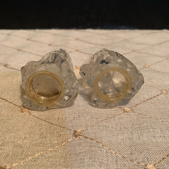 Glass salt and pepper shakers lion figures - Picture 4 of 6